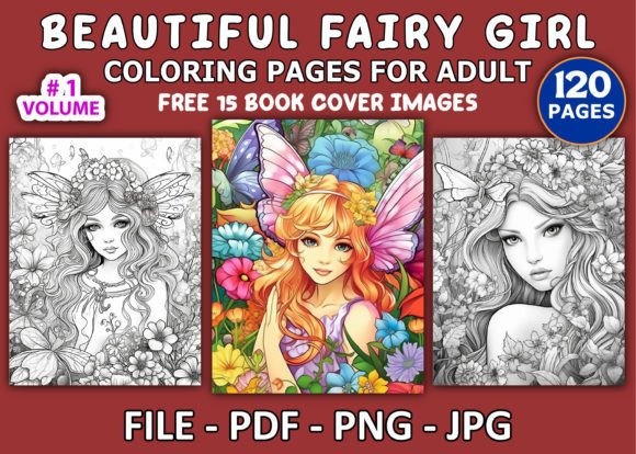120 Beautiful Fairy Girl Coloring Pages: A Creative and Business Opportunity for Digital Artists and Entrepreneurs