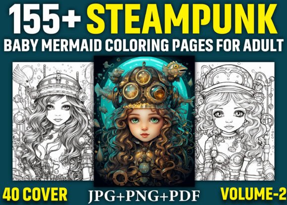 155 Steampunk Baby Mermaid Coloring Page: A Strategic Asset for Creative Entrepreneurs