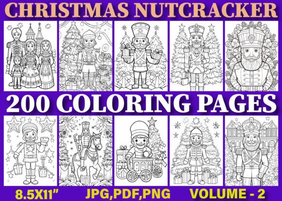 200 Christmas Nutcracker Coloring Pages