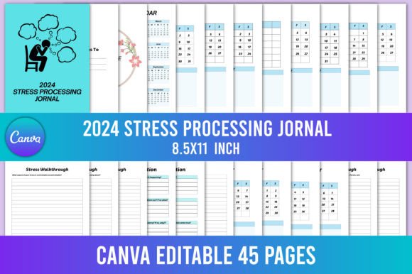 2024 Stress Processing Journal Canva: A Comprehensive Tool for Managing Daily Stress