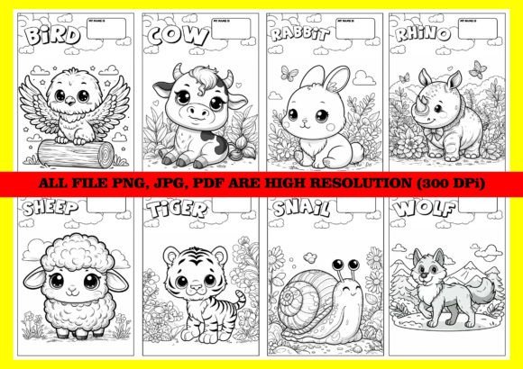 Animals Coloring Book for Kid: A Creative Resource for Young Artists