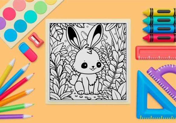 Beautiful Cute Rabbite Coloring Pages