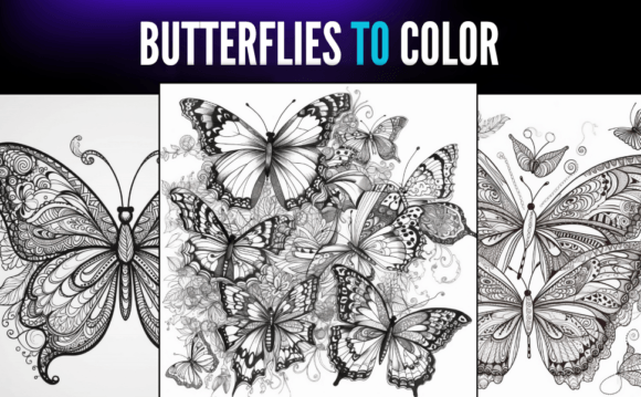 Butterflies Coloring Pages