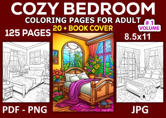 Cozy Bedroom Coloring Pages for Adults: A Creative and Profitable Opportunity
