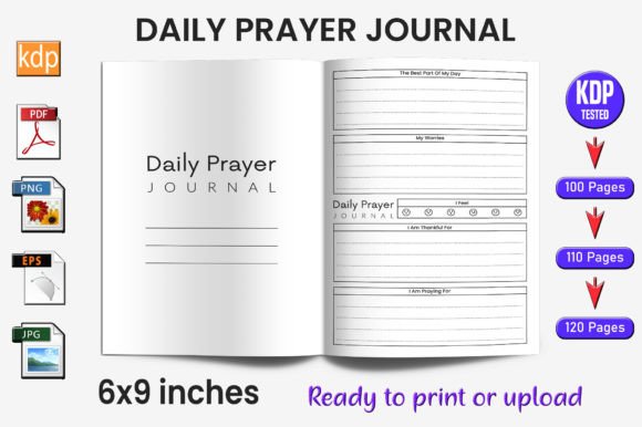 Daily Prayer Journal Log Book KDP Inte