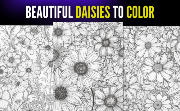 Daisy Flowers Coloring Pages