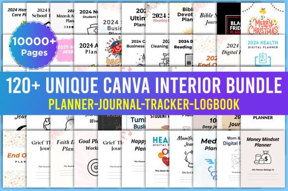 Editable 120 Unique Canva KDP Bundle: A Versatile Resource for Creators and Entrepreneurs