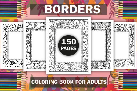 Flowers Borders Coloring Book Bundle: A Creative Resource for Adults and Businesses