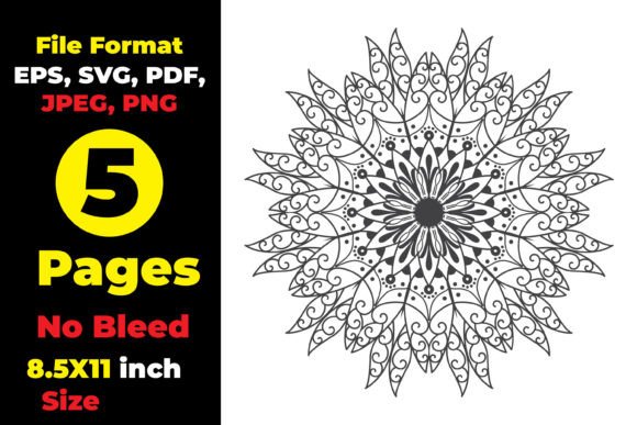 Line Art Ornament Mandala Coloring Pages: A Creative Tool for Mindful Expression