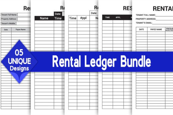 Rental Ledger Bundle Log Book KDP for Efficient Amazon KDP Book Distribution