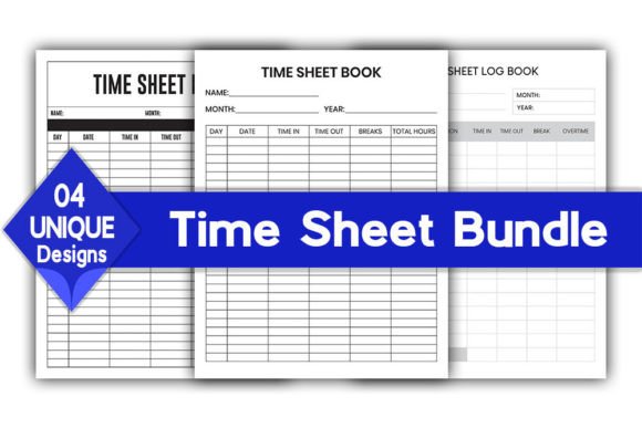 Time Sheet Log Book Bundle KDP: A Practical Tool for Efficient Workflow Management