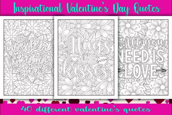 Valentine's Day Quotes Coloring Pages
